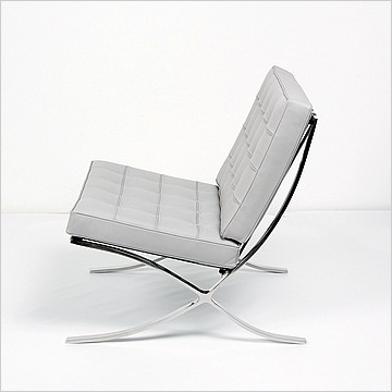 Exhibition Chair - Nimbus Gray Leather