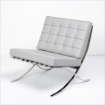 Exhibition Chair - Nimbus Gray Leather