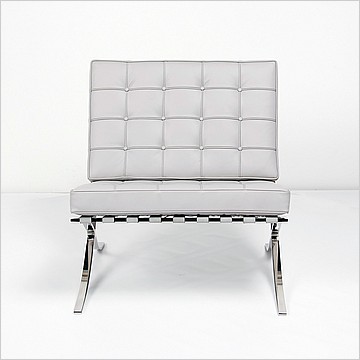 Exhibition Chair - Nimbus Gray Leather