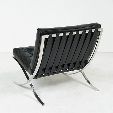 Exhibition Chair - Premium Black Leather