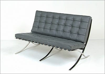 Mies van der Rohe Style: Exhibition Loveseat