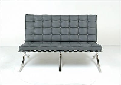 Mies van der Rohe Style: Exhibition Loveseat