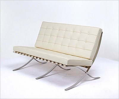 Mies van der Rohe Style: Exhibition Loveseat
