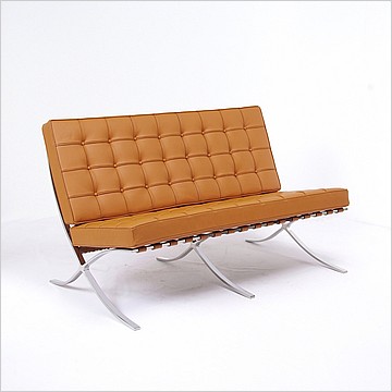 Exhibition Loveseat - Inspired by the Barcelona Chair - Main Photo
