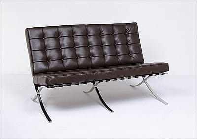 Exhibition Loveseat - Espresso Brown Leather