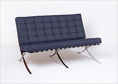 Exhibition Loveseat - Navy Blue