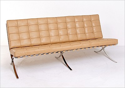 Exhibition Sofa - Driftwood Tan Leather