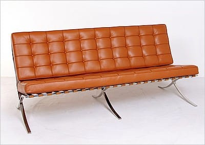 Exhibition Sofa - Honey Tan Leather