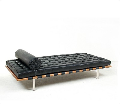 Barcelona Daybed Standard Black | Mies van der Rohe | Knoll Imitation by