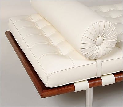 Exhibition Daybed - Beige White Leather