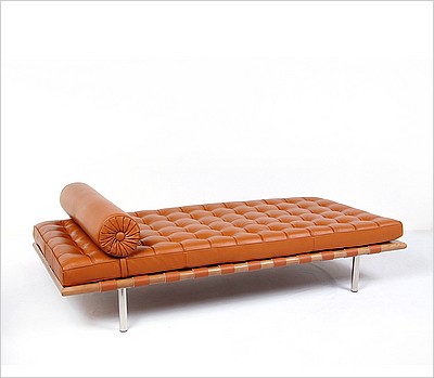 Exhibition Daybed - Golden Tan Leather