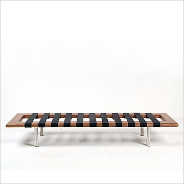 Modern Classics Barcelona Bench - Black Leather