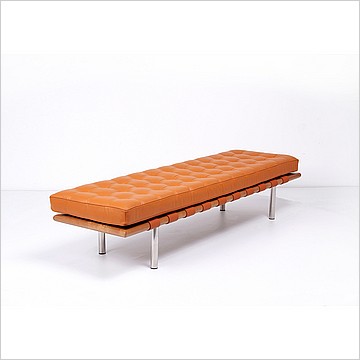 Modern Classics Barcelona Bench - Golden Tan Leather