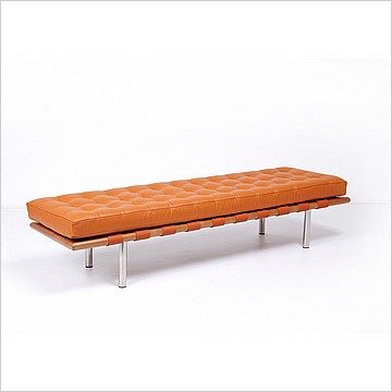Modern Classics Barcelona Bench - Golden Tan Leather