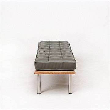 Narrow Gray Barcelona Bench