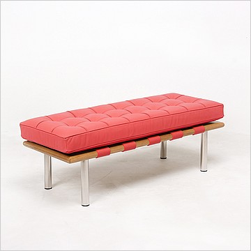 Exhibition Narrow Bench - Standard Red