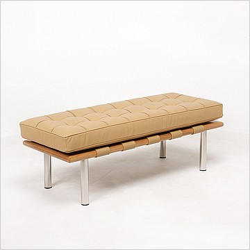 Exhibition Narrow Bench - Driftwood Tan