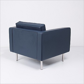 Mies van der Rohe Style: Resorhaus Lounge Chair - Navy Blue