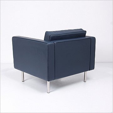 Mies van der Rohe Style: Resorhaus Lounge Chair - Navy Blue