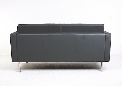 Mies van der Rohe Style: Resorhaus Loveseat - Standard Black