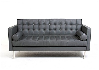 Mies van der Rohe Style: Resorhaus Loveseat - Standard Black