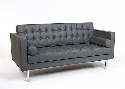 Mies van der Rohe Style: Resorhaus Loveseat - Standard Black