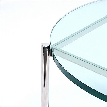 Exhibition Round Table - Glass Top