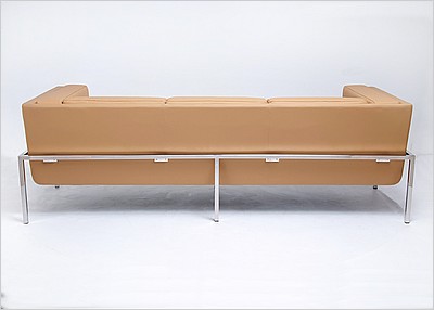GM Lobby Sofa - Camel Tan Leather