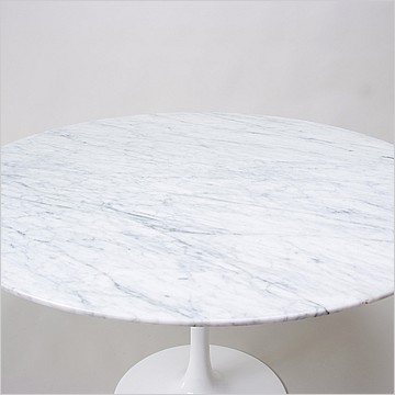 Tulip Dining Table Oval - White Fiberglass - Small