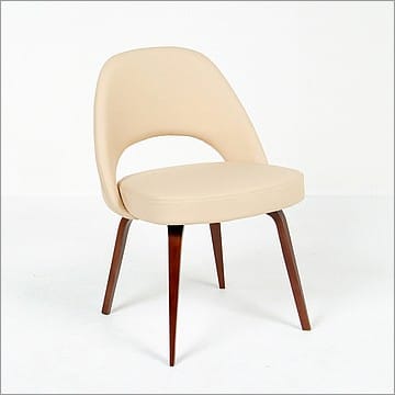 Saarinen Style: Executive Side Chair Wood Legs