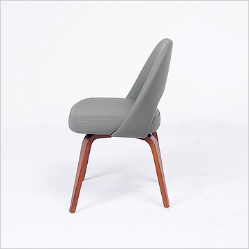 Executive Side Chair Wood Legs - Saarinen Style
