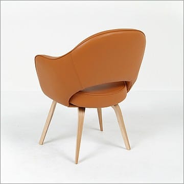 Saarinen Style: Executive Arm Chair Wood Legs