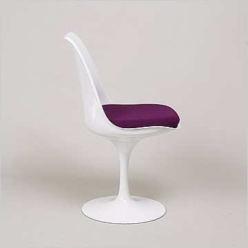 Saarinen Tulip Side Chair in Purple Fabric