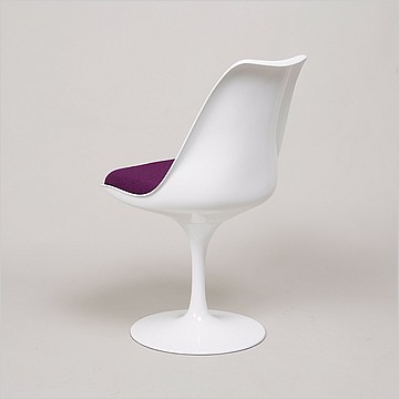 Saarinen Tulip Side Chair in Purple Fabric