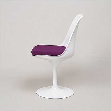 Saarinen Tulip Side Chair in Purple Fabric