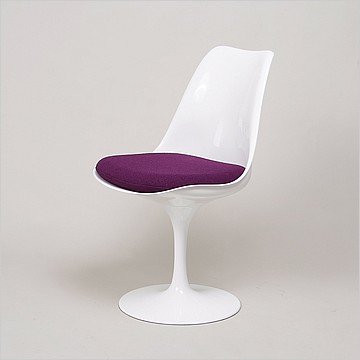 Saarinen Tulip Side Chair in Purple Fabric