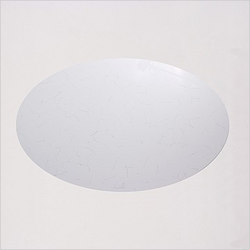 Tulip Dining Table Oval - Imitation Quartz - Small