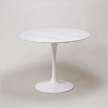 Tulip Dining Table Round - 36 Inch Diameter -  Imitation Quartz