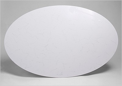 Tulip Dining Table Oval - Imitation Quartz - Small