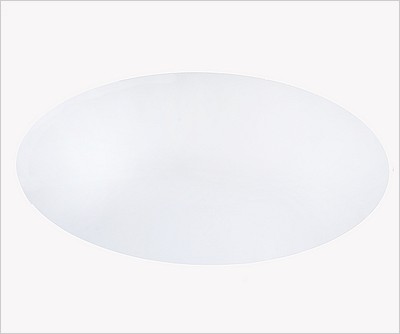 Eero Saarinen Style: Tulip Dining Table 60 Inch Oval - Solid White Quartz