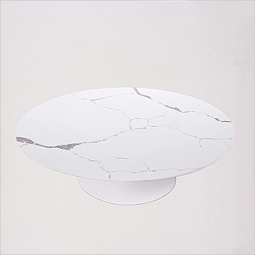 Tulip Coffee Table Oval - Imitation Quartz