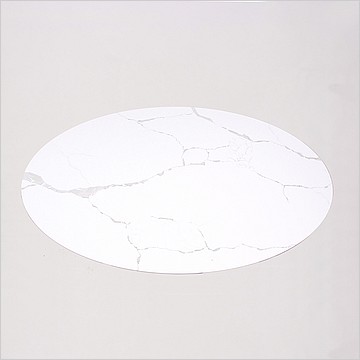 Tulip Coffee Table Oval - Imitation Quartz