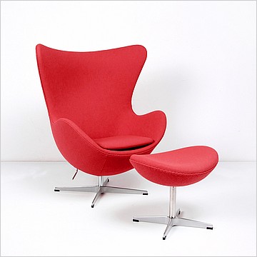 Jacobsen Egg Chair - Cayenne Red