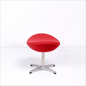 Jacobsen Egg Ottoman - Cayenne Red