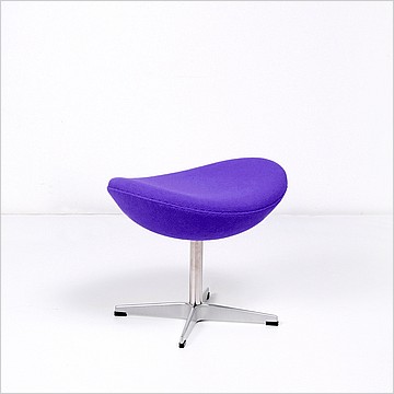 Jacobsen Egg Ottoman - Plum Purple