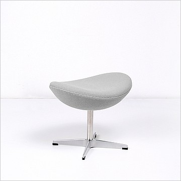 Jacobsen Egg Ottoman - Smoke Gray