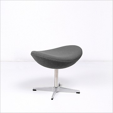 Jacobsen Egg Ottoman - Mica Gray