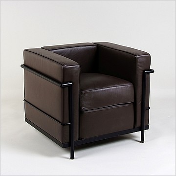 LC2 Chair with Black Frame
