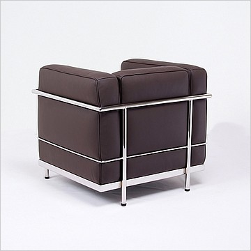 Le Corbusier Style LC2 Chair - Espresso Brown - View 5