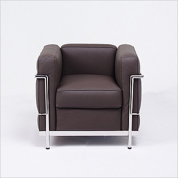Le Corbusier Style LC2 Chair - Espresso Brown - View 8
